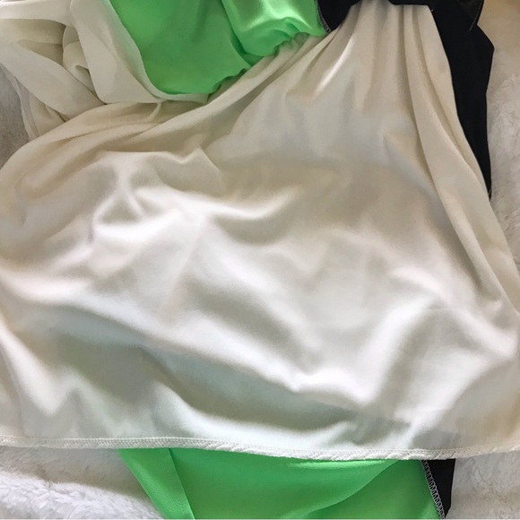 Ya Los Angeles YaLA Silk Blend Color Block Strapless Maxi Dress Size Medium NEW - Picture 7 of 10